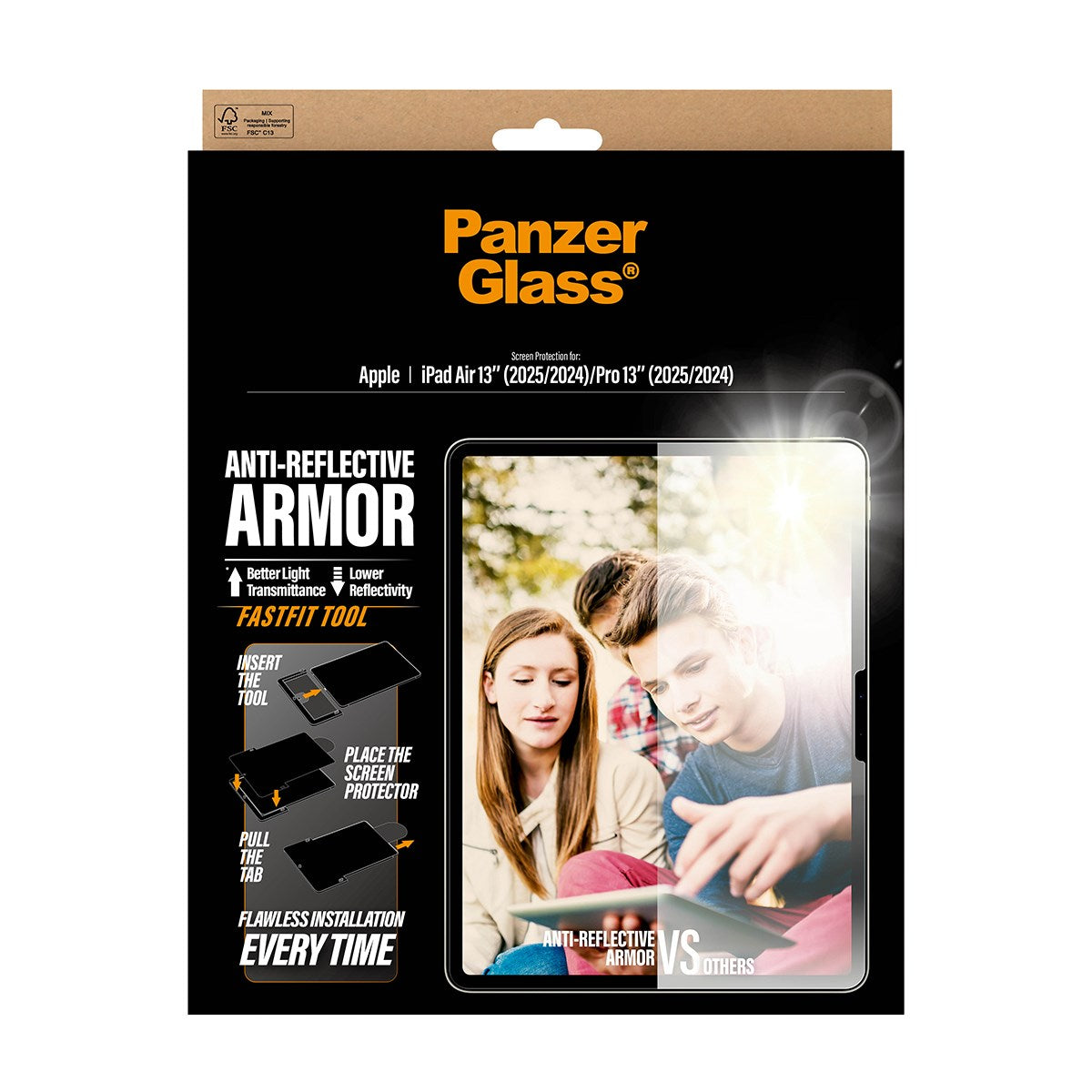PanzerGlass® Anti-Reflective Armor Screen Protector iPad Air 13